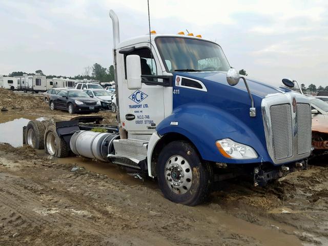 1XKYDP9X4EJ391627 - 2014 KENWORTH CONSTRUCTI BLUE photo 9