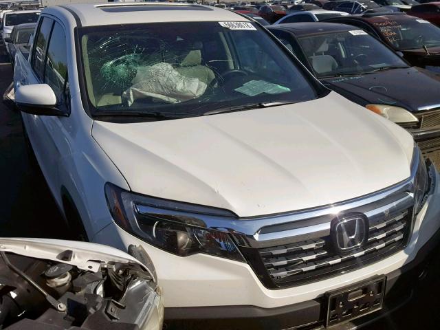 5FPYK3F75JB009810 - 2018 HONDA RIDGELINE WHITE photo 1