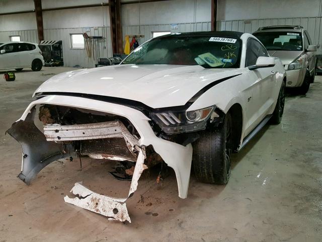 1FA6P8CF8H5343907 - 2017 FORD MUSTANG GT WHITE photo 2