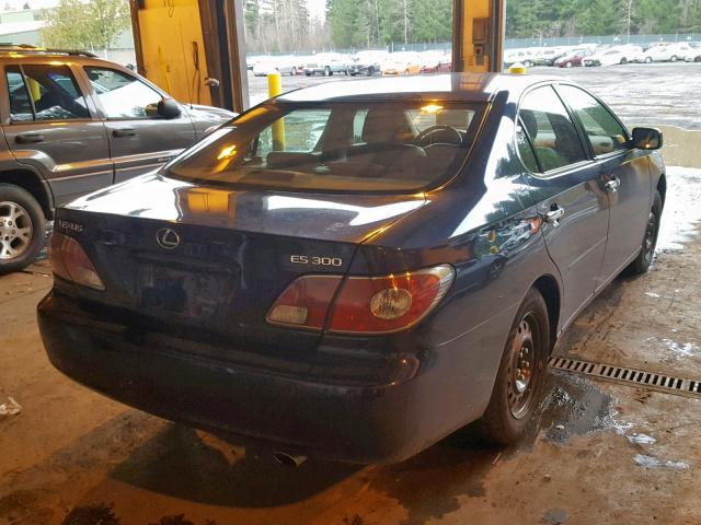 JTHBF30G325010547 - 2002 LEXUS ES 300 BLUE photo 4