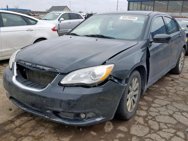 1C3CCBBB4CN330881 - 2012 CHRYSLER 200 TOURIN BLACK photo 2