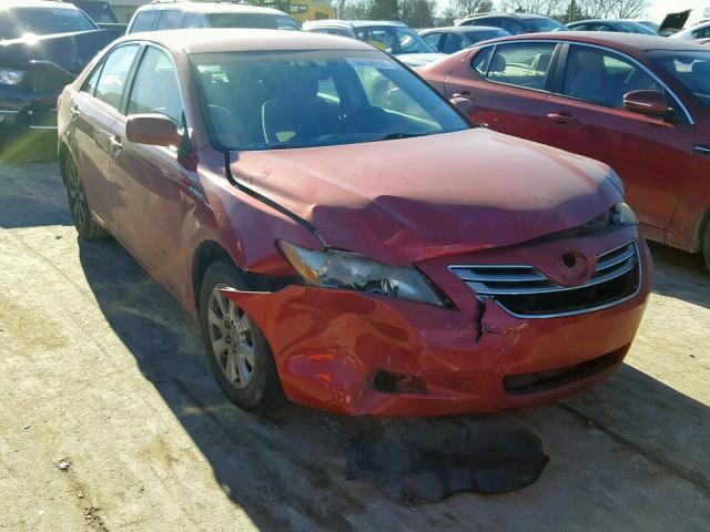 4T1BB46K99U070424 - 2009 TOYOTA CAMRY HYBR RED photo 1