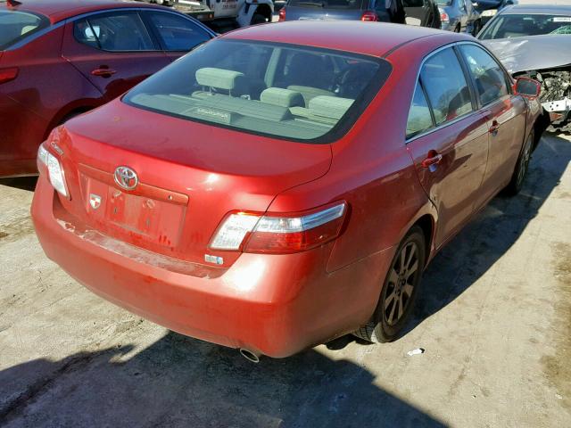 4T1BB46K99U070424 - 2009 TOYOTA CAMRY HYBR RED photo 4