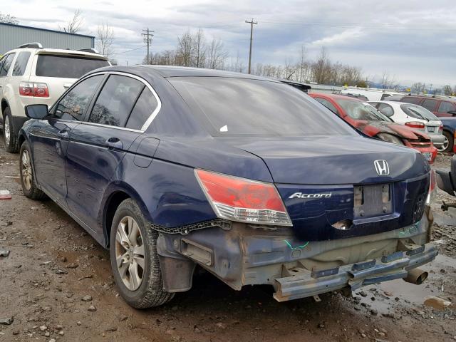 1HGCP264X9A025348 - 2009 HONDA ACCORD LXP BLUE photo 3