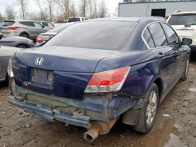 1HGCP264X9A025348 - 2009 HONDA ACCORD LXP BLUE photo 4