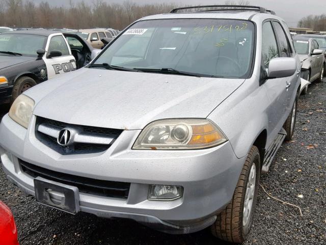 2HNYD18975H503165 - 2005 ACURA MDX TOURIN SILVER photo 2