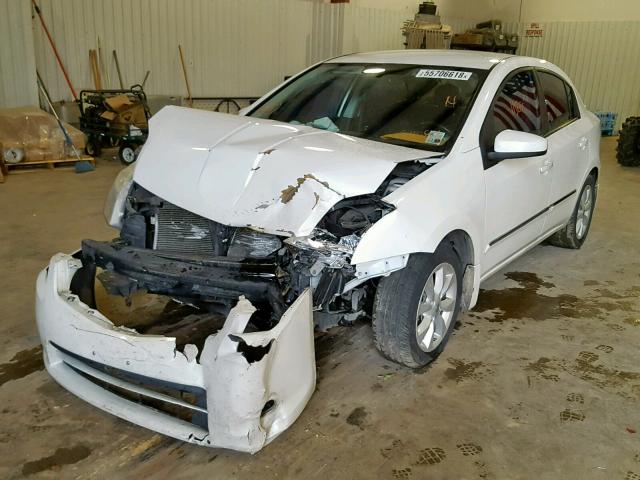 3N1AB6AP9CL611684 - 2012 NISSAN SENTRA 2.0 WHITE photo 2