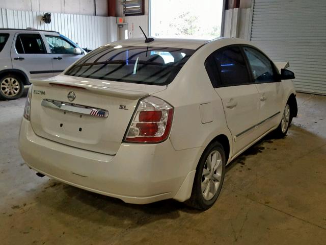 3N1AB6AP9CL611684 - 2012 NISSAN SENTRA 2.0 WHITE photo 4