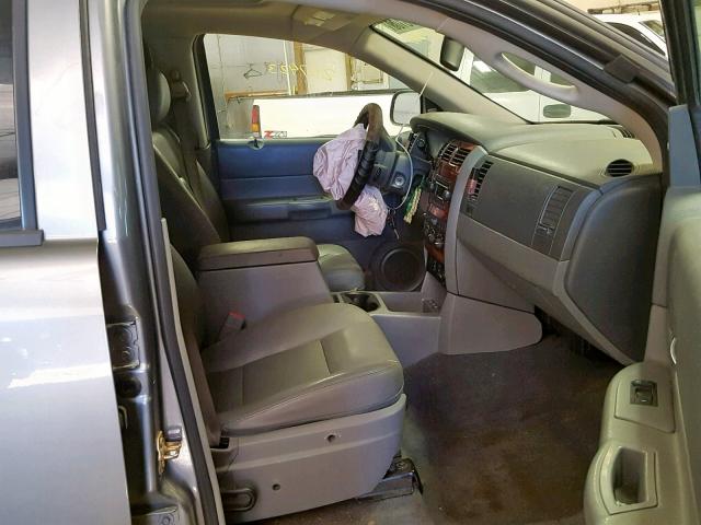 1D4HB48206F114227 - 2006 DODGE DURANGO SL GRAY photo 5