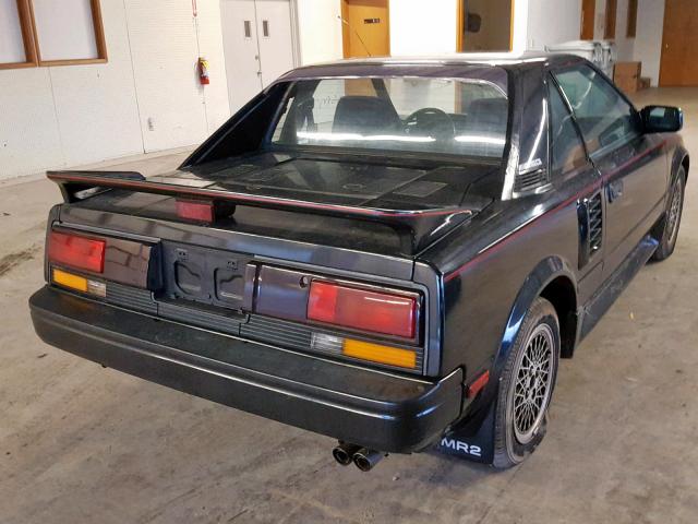 JT2AW15CXH0096736 - 1987 TOYOTA MR2 BLACK photo 4