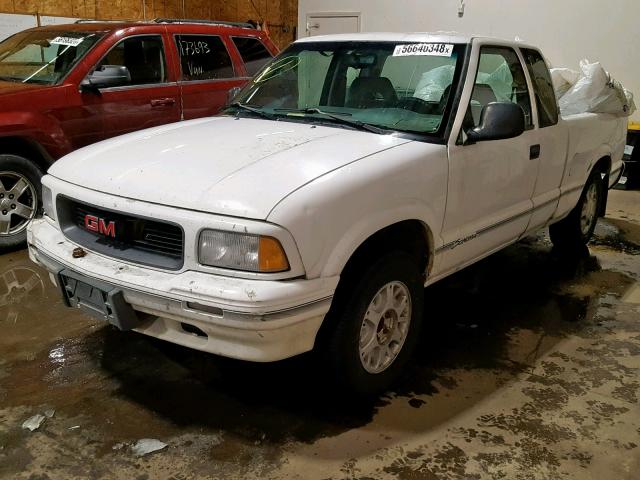 1GTCT19Z858532144 - 1995 GMC SONOMA WHITE photo 2