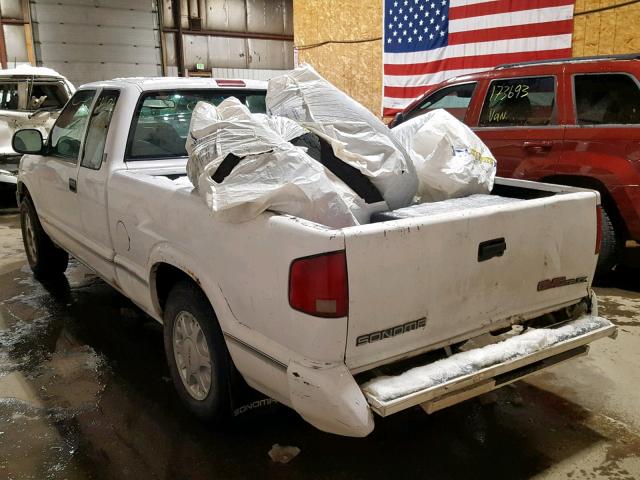 1GTCT19Z858532144 - 1995 GMC SONOMA WHITE photo 3