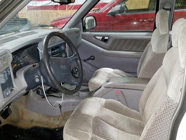 1GTCT19Z858532144 - 1995 GMC SONOMA WHITE photo 5