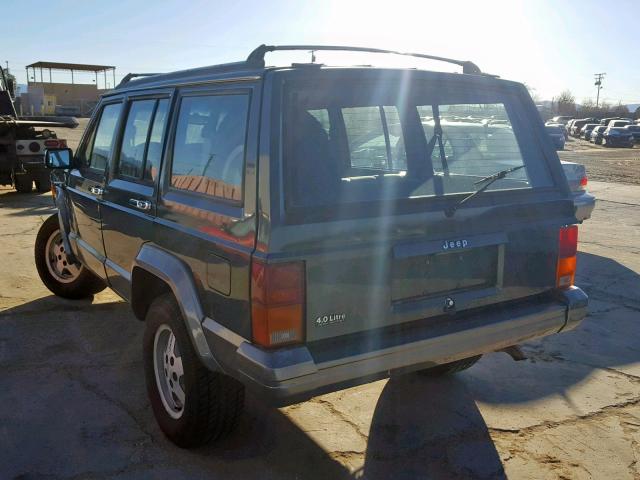 1J4FT58S2NL248139 - 1992 JEEP CHEROKEE L GREEN photo 3