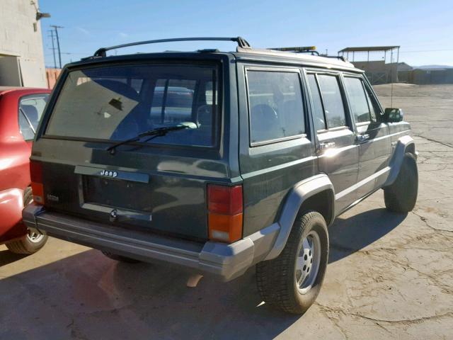 1J4FT58S2NL248139 - 1992 JEEP CHEROKEE L GREEN photo 4