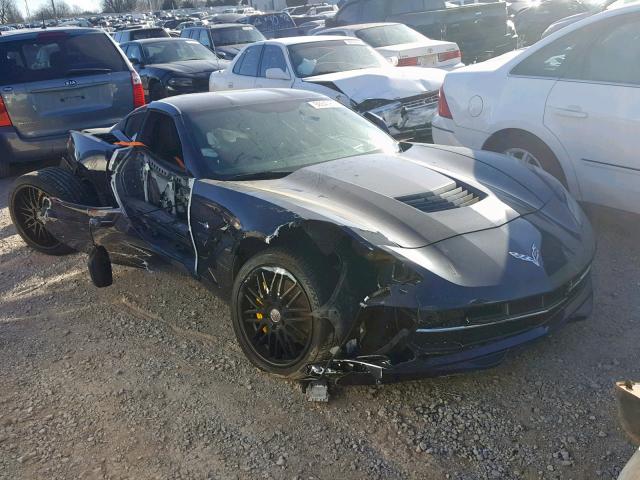 1G1YD2D78E5131416 - 2014 CHEVROLET CORVETTE S BLACK photo 1