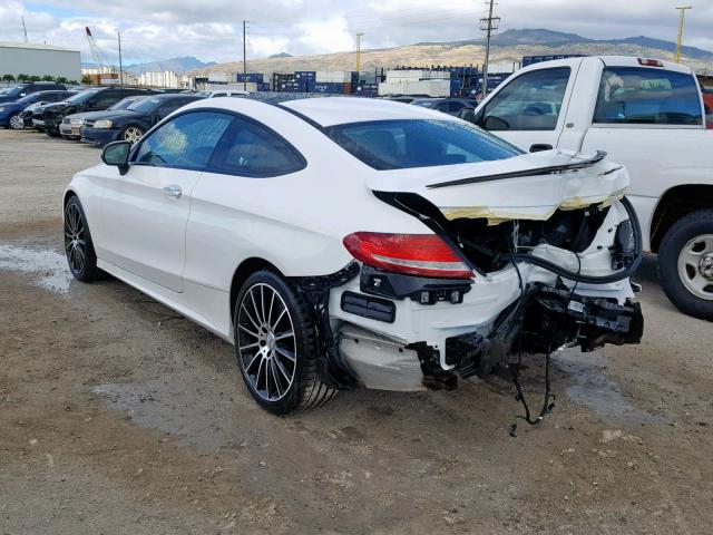 WDDWJ6EB2HF588695 - 2017 MERCEDES-BENZ C 43 4MATI WHITE photo 3