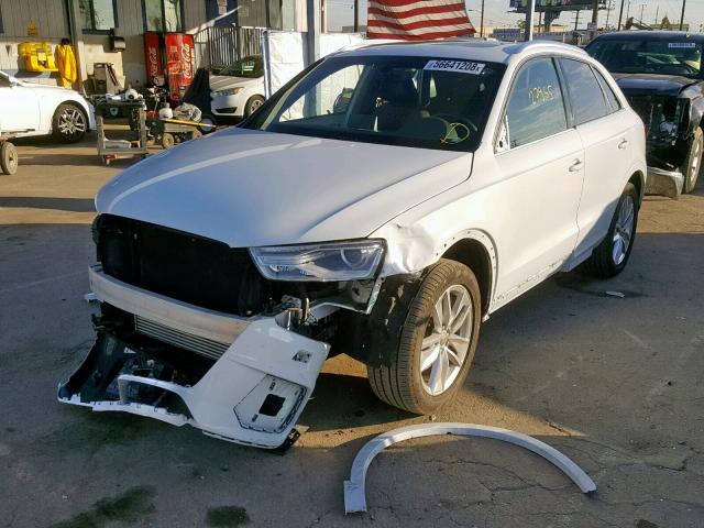 WA1EFCFS4GR008696 - 2016 AUDI Q3 PREMIUM WHITE photo 2