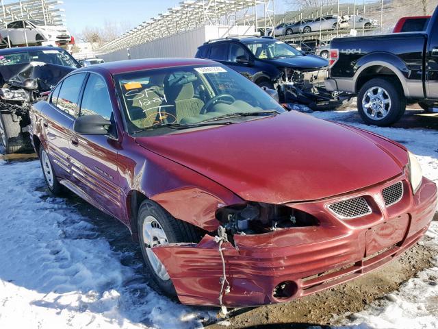 1G2NE52T01M675731 - 2001 PONTIAC GRAND AM S RED photo 1