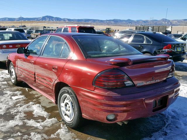 1G2NE52T01M675731 - 2001 PONTIAC GRAND AM S RED photo 3