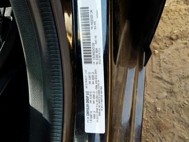 1C3CCBAB2EN231268 - 2014 CHRYSLER 200 LX BLACK photo 10