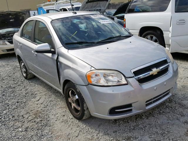 KL1TD56E89B602395 - 2009 CHEVROLET AVEO LS SILVER photo 1