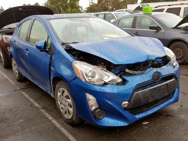 JTDKDTB3XF1092887 - 2015 TOYOTA PRIUS C BLUE photo 1