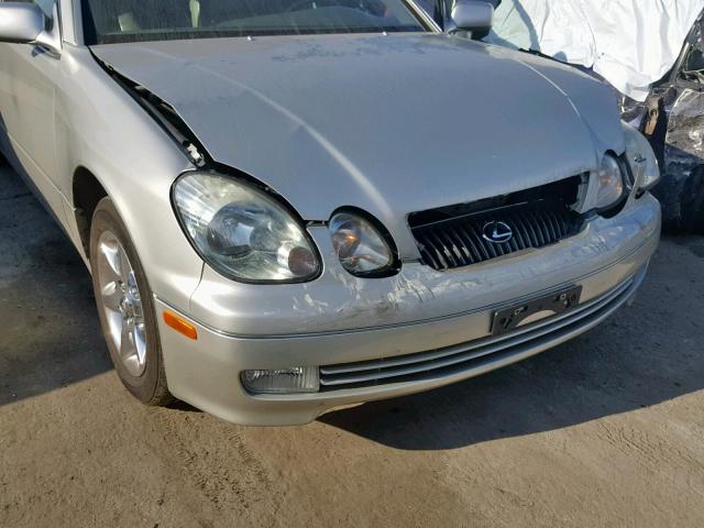 JT8BD69S540200199 - 2004 LEXUS GS 300 SILVER photo 9