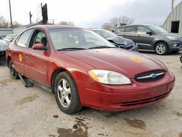 1FAFP55222A261775 - 2002 FORD TAURUS SES RED photo 1