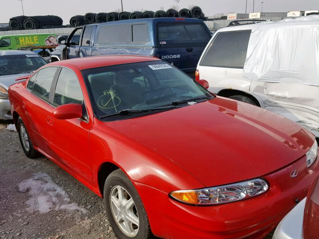 1G3NL52E42C188672 - 2002 OLDSMOBILE ALERO GL RED photo 1