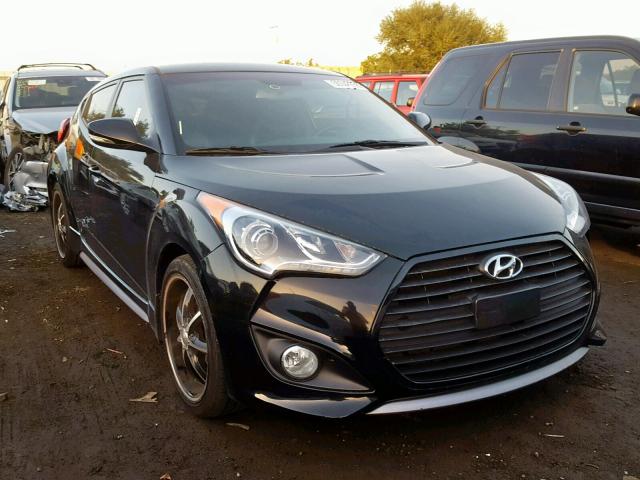 KMHTC6AEXDU177960 - 2013 HYUNDAI VELOSTER T BLACK photo 1