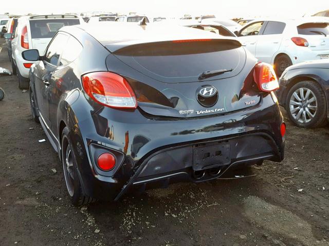 KMHTC6AEXDU177960 - 2013 HYUNDAI VELOSTER T BLACK photo 3