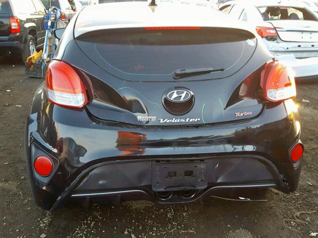 KMHTC6AEXDU177960 - 2013 HYUNDAI VELOSTER T BLACK photo 9