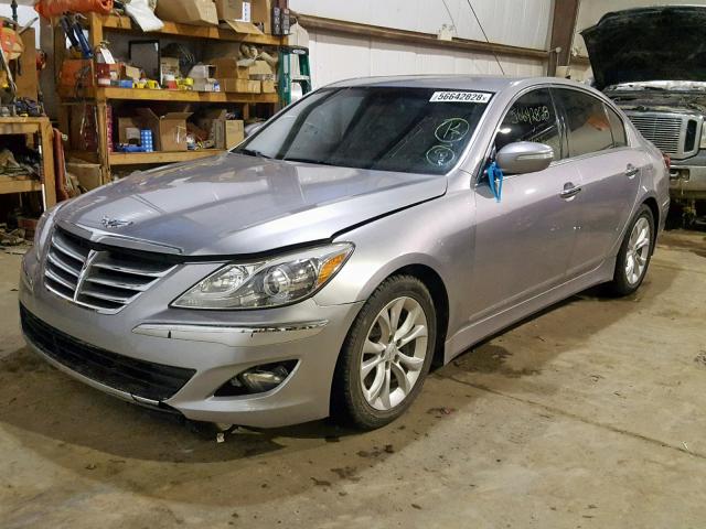 KMHGC4DD9DU213758 - 2013 HYUNDAI GENESIS 3. SILVER photo 2