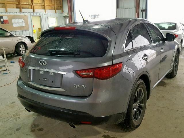 JN8CS1MU7FM381488 - 2015 INFINITI QX70 CHARCOAL photo 4