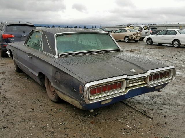 5Y87Z135078 - 1965 FORD THUNDERBIR BLACK photo 3