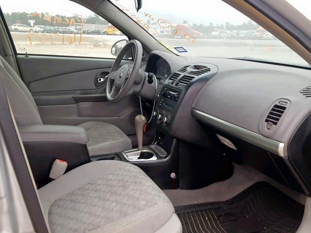 1G1ZT52845F278847 - 2005 CHEVROLET MALIBU LS 银色 照片 5