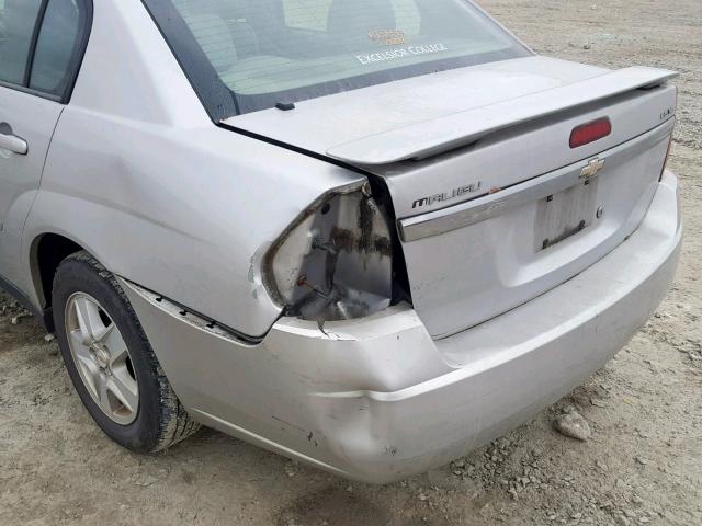 1G1ZT52845F278847 - 2005 CHEVROLET MALIBU LS 银色 照片 9