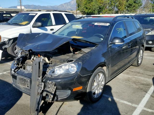 3VWPL7AJ6CM692575 - 2012 VOLKSWAGEN JETTA TDI BLACK photo 2