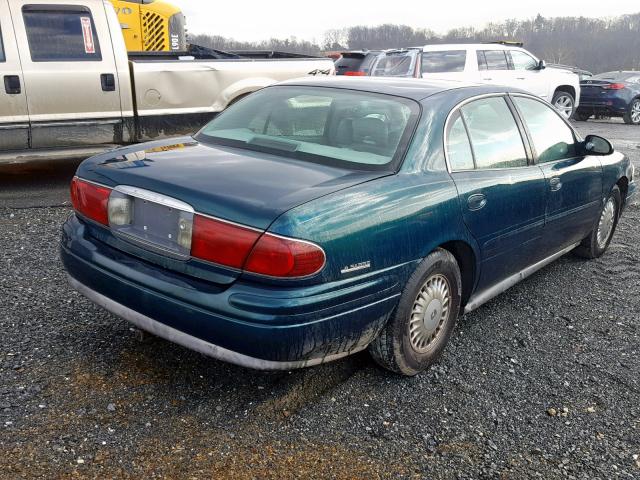 1G4HR54K2YU349937 - 2000 BUICK LESABRE LI GREEN photo 4