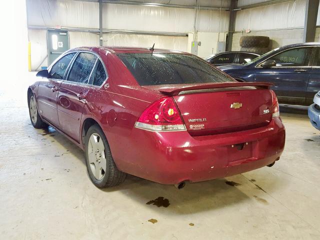 2G1WD58C989214554 - 2008 CHEVROLET IMPALA SUP MAROON photo 3