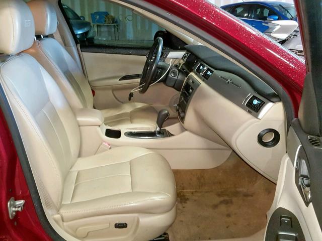 2G1WD58C989214554 - 2008 CHEVROLET IMPALA SUP MAROON photo 5