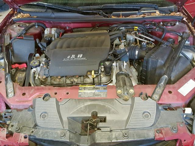 2G1WD58C989214554 - 2008 CHEVROLET IMPALA SUP MAROON photo 7