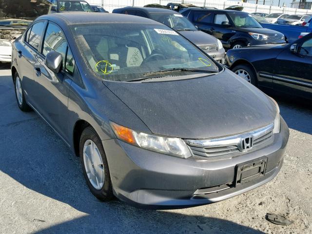 2HGFB2F69CH553095 - 2012 HONDA CIVIC HF SILVER photo 1