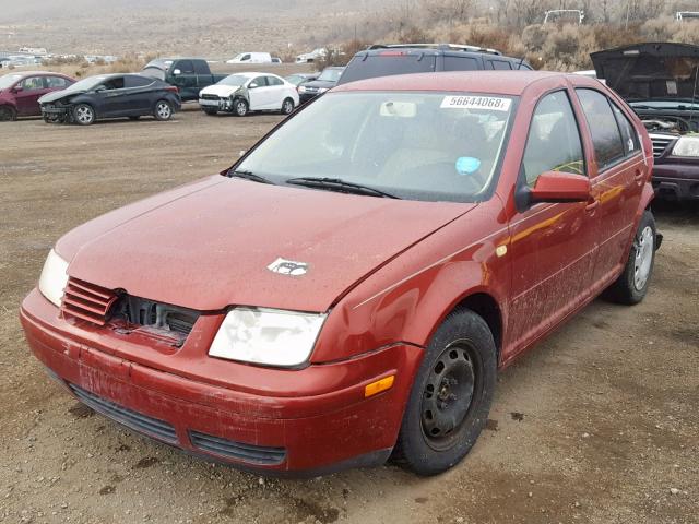 3VWRC29M8XM074223 - 1999 VOLKSWAGEN JETTA GL RED photo 2