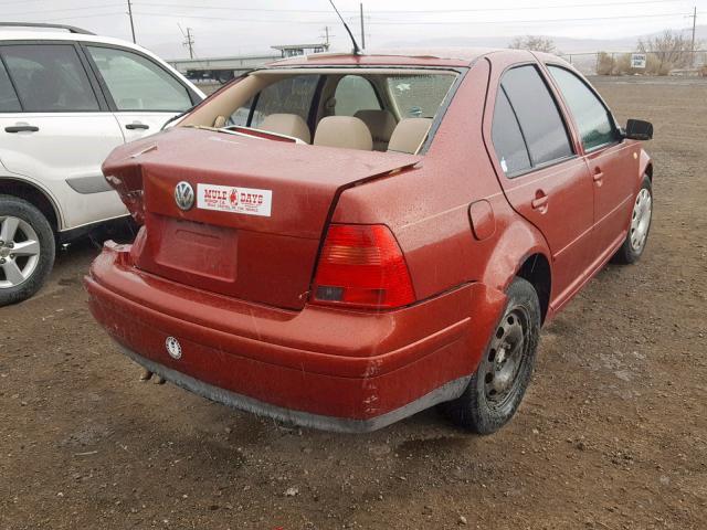 3VWRC29M8XM074223 - 1999 VOLKSWAGEN JETTA GL RED photo 4