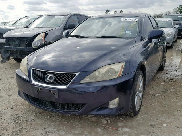 JTHCK262675015111 - 2007 LEXUS IS 250 BLUE photo 2