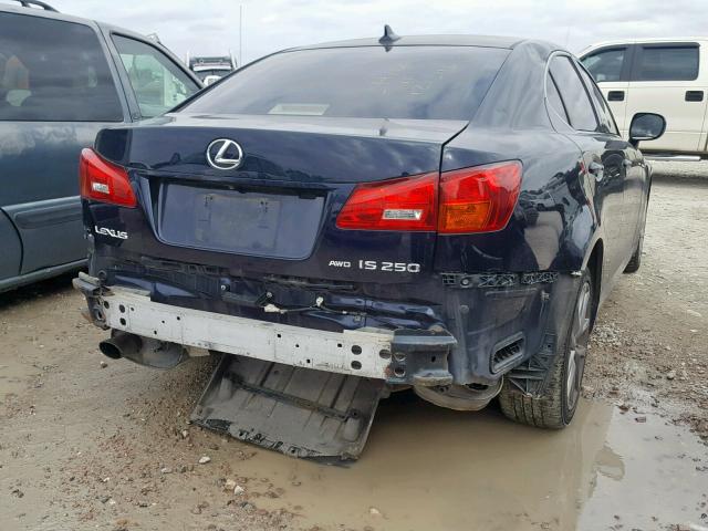 JTHCK262675015111 - 2007 LEXUS IS 250 BLUE photo 4