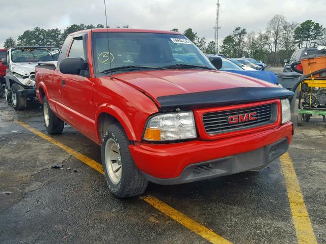 1GTCS19W418150698 - 2001 GMC SONOMA RED photo 1