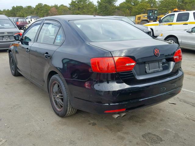 3VW2K7AJ3DM453046 - 2013 VOLKSWAGEN JETTA BASE Սև լուսանկար 3